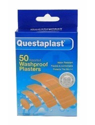 Questaplast Plaster Waterproof 50's x 12