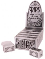 Rips Rolling Paper  Black Xtra Thin Regular x 24