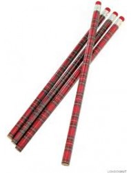 Scotland Pencil White and Red x 50